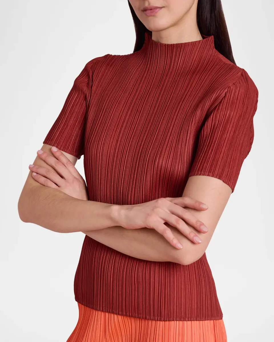 Issey Miyake Monthly Colors: September Pleats Short-Sleeve Top | Thumbnail 5 Issey Miyake Monthly Colors: September Pleats Short-Sleeve Top | Thumbnail 5