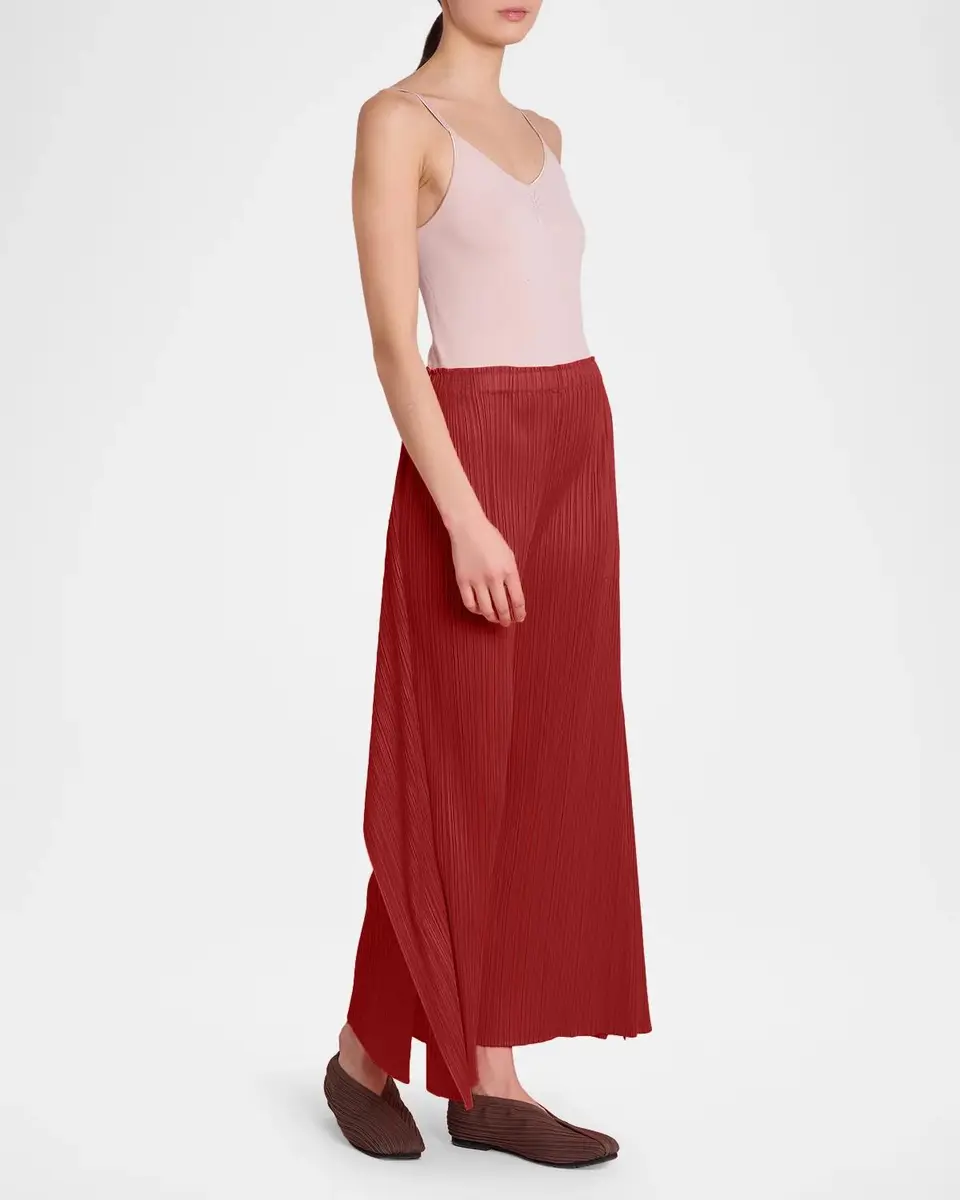 Issey Miyake Monthly Colors: September Pleats Wide-Leg Ankle Pants | Thumbnail 4