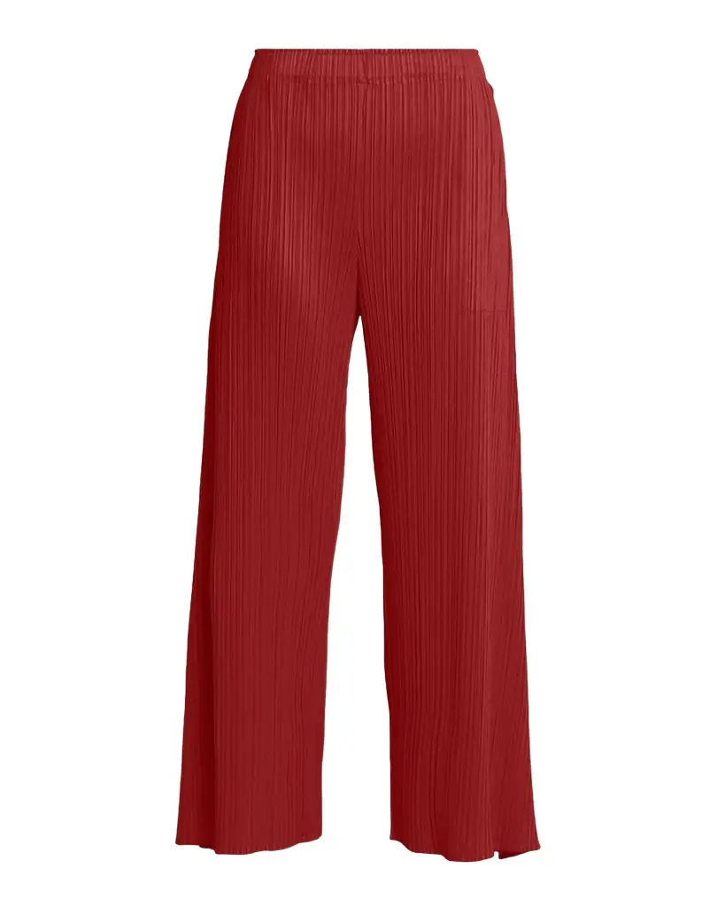 Monthly Colors: September Pleats Wide-Leg Ankle Pants Monthly Colors: September Pleats Wide-Leg Ankle Pants