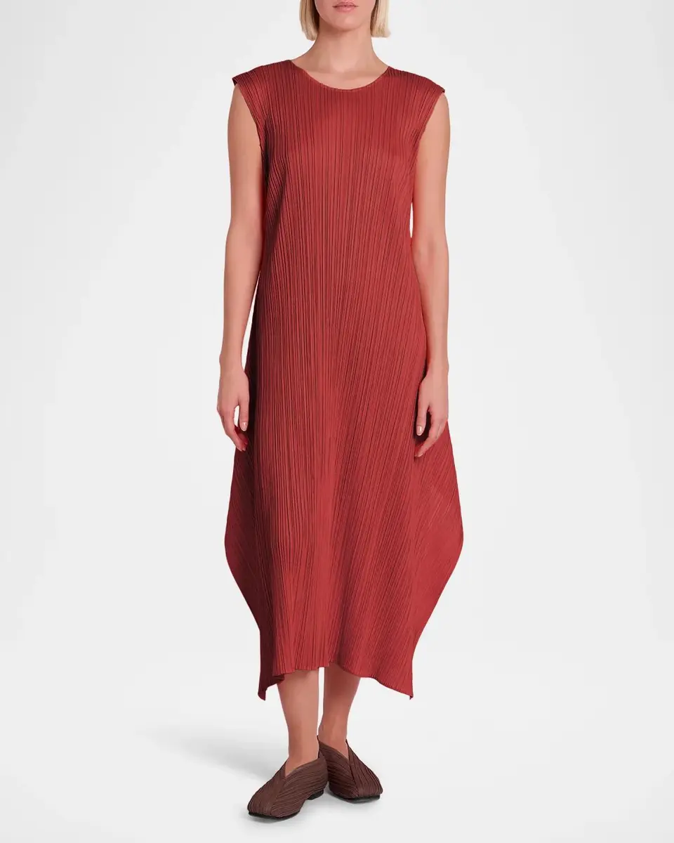 Issey Miyake Monthly Colors: September Sleeveless Pleats Midi Dress | Thumbnail 2 Issey Miyake Monthly Colors: September Sleeveless Pleats Midi Dress | Thumbnail 2