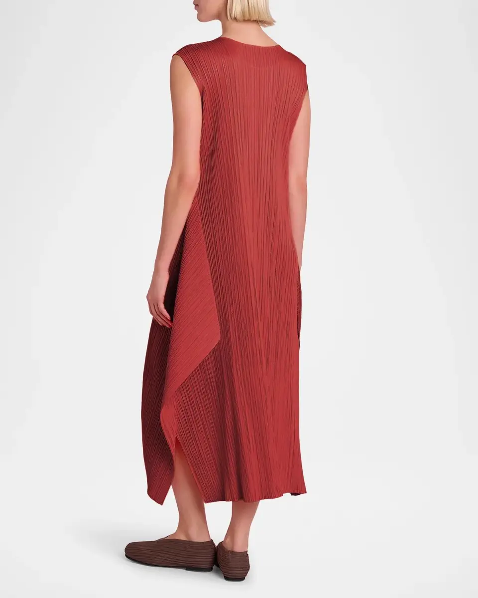 Issey Miyake Monthly Colors: September Sleeveless Pleats Midi Dress | Thumbnail 3 Issey Miyake Monthly Colors: September Sleeveless Pleats Midi Dress | Thumbnail 3