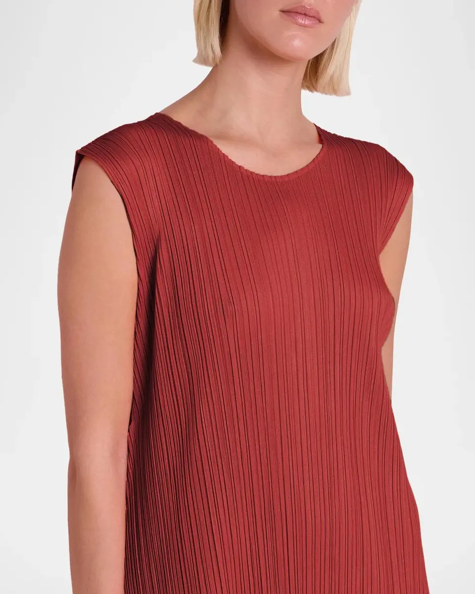 Issey Miyake Monthly Colors: September Sleeveless Pleats Midi Dress | Thumbnail 5 Issey Miyake Monthly Colors: September Sleeveless Pleats Midi Dress | Thumbnail 5