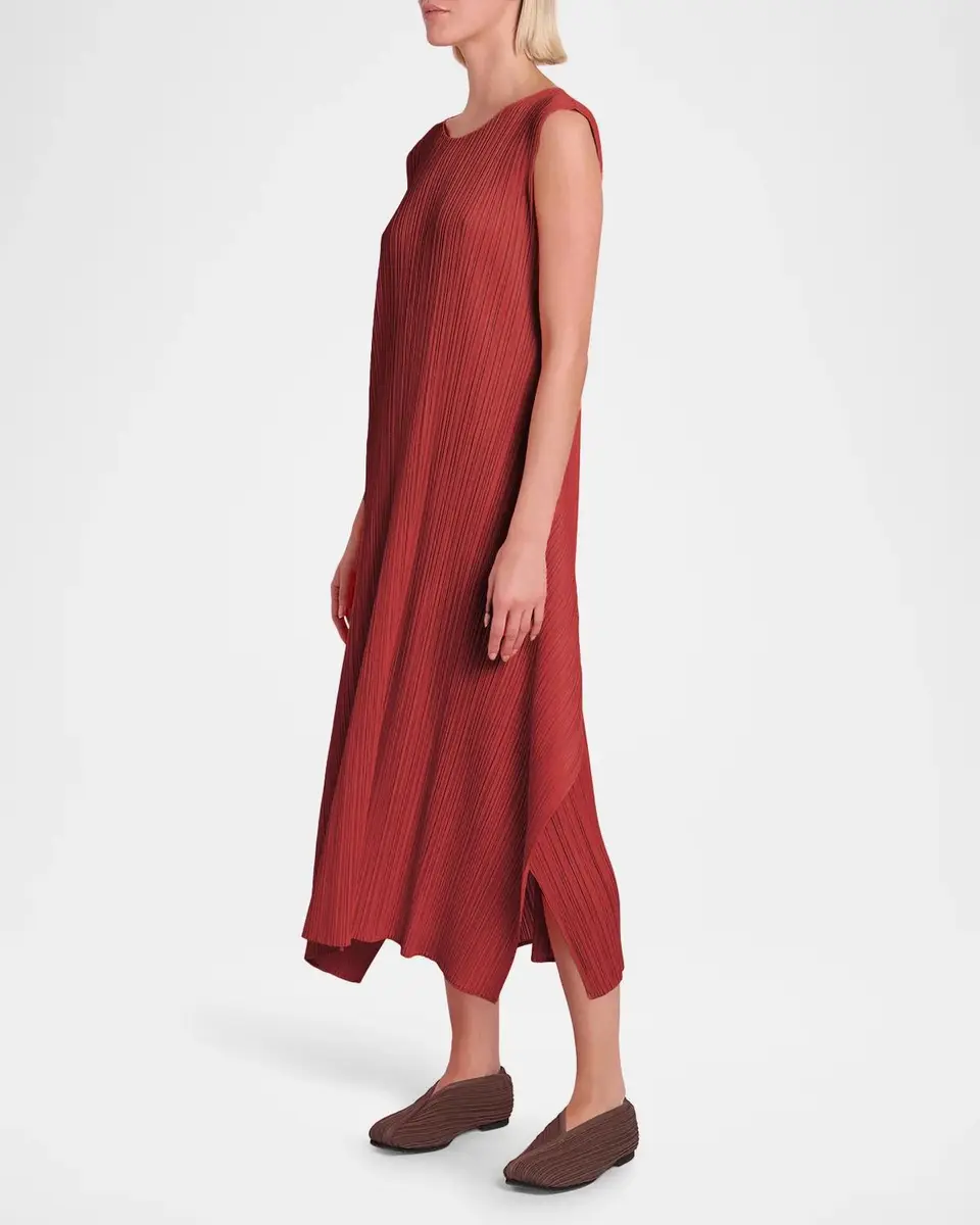 Issey Miyake Monthly Colors: September Sleeveless Pleats Midi Dress | Thumbnail 6 Issey Miyake Monthly Colors: September Sleeveless Pleats Midi Dress | Thumbnail 6