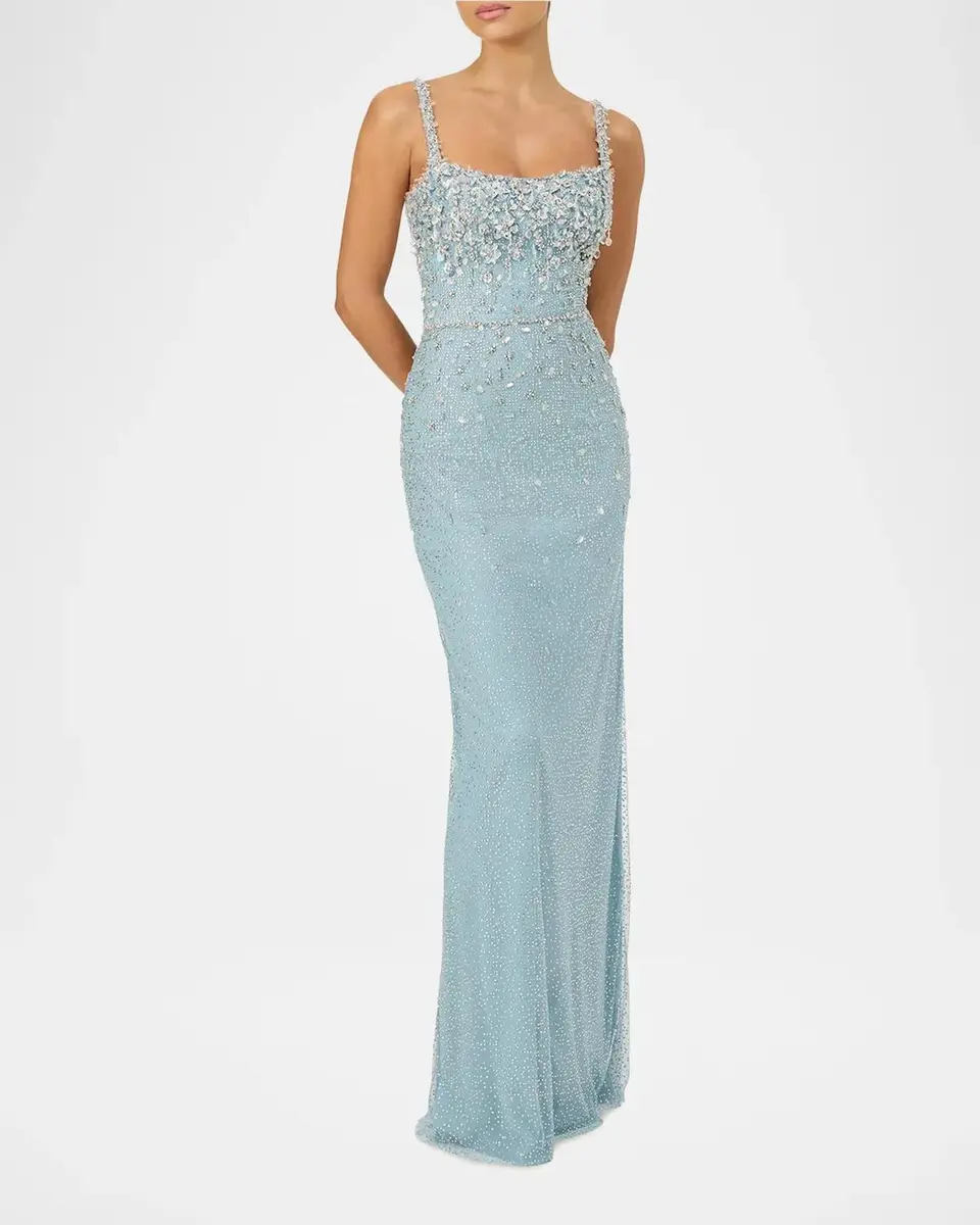 Jenny Packham Solstice Degrade Embellished Sleeveless Column Gown | Thumbnail 2 Jenny Packham Solstice Degrade Embellished Sleeveless Column Gown | Thumbnail 2
