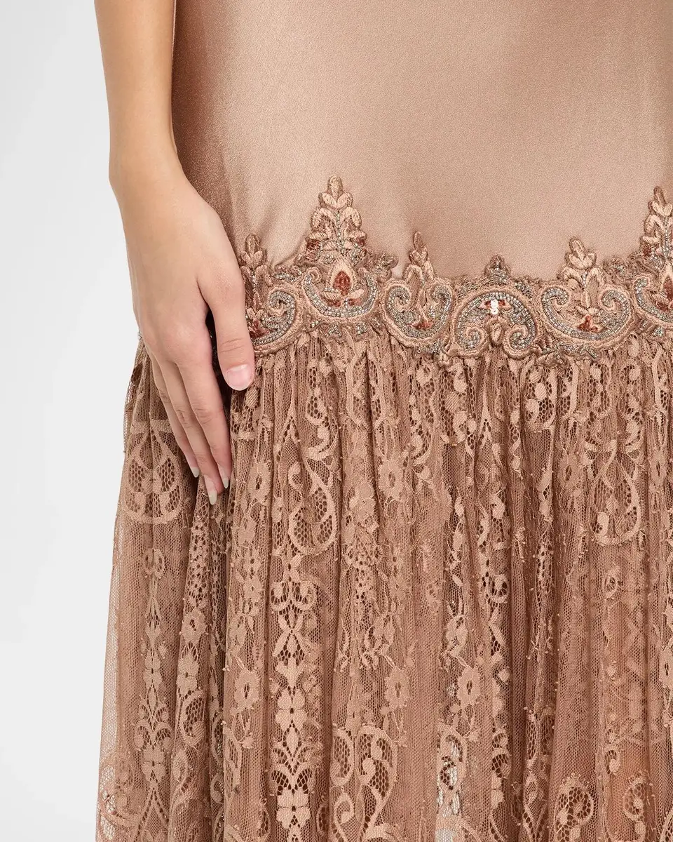 Kobi Halperin Chelsea Backless Lace Combo Maxi Dress | Thumbnail 5