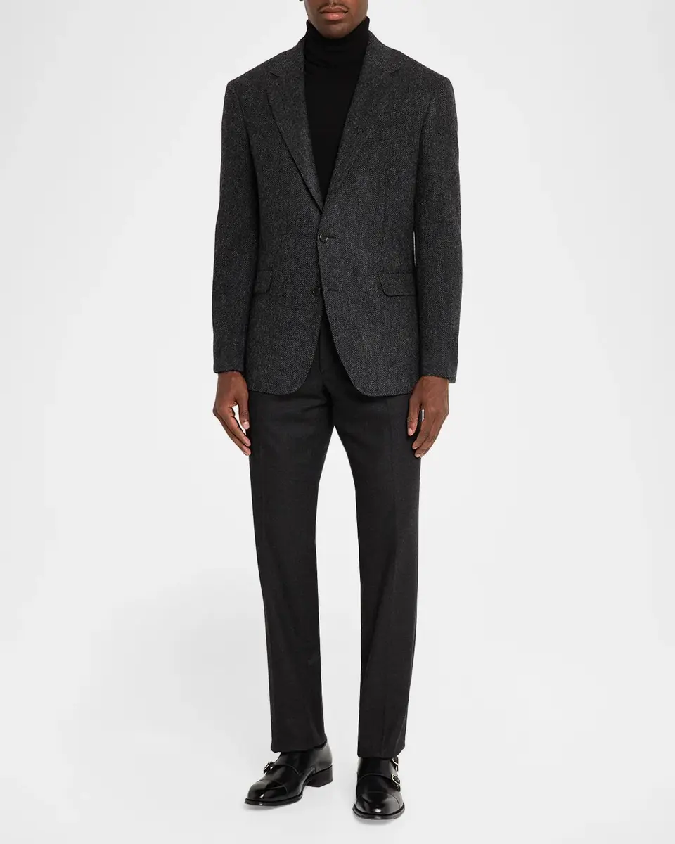 Polo Ralph Lauren Men's Herringbone Tailored-Fit Sport Jacket | Thumbnail 2 Polo Ralph Lauren Men's Herringbone Tailored-Fit Sport Jacket | Thumbnail 2