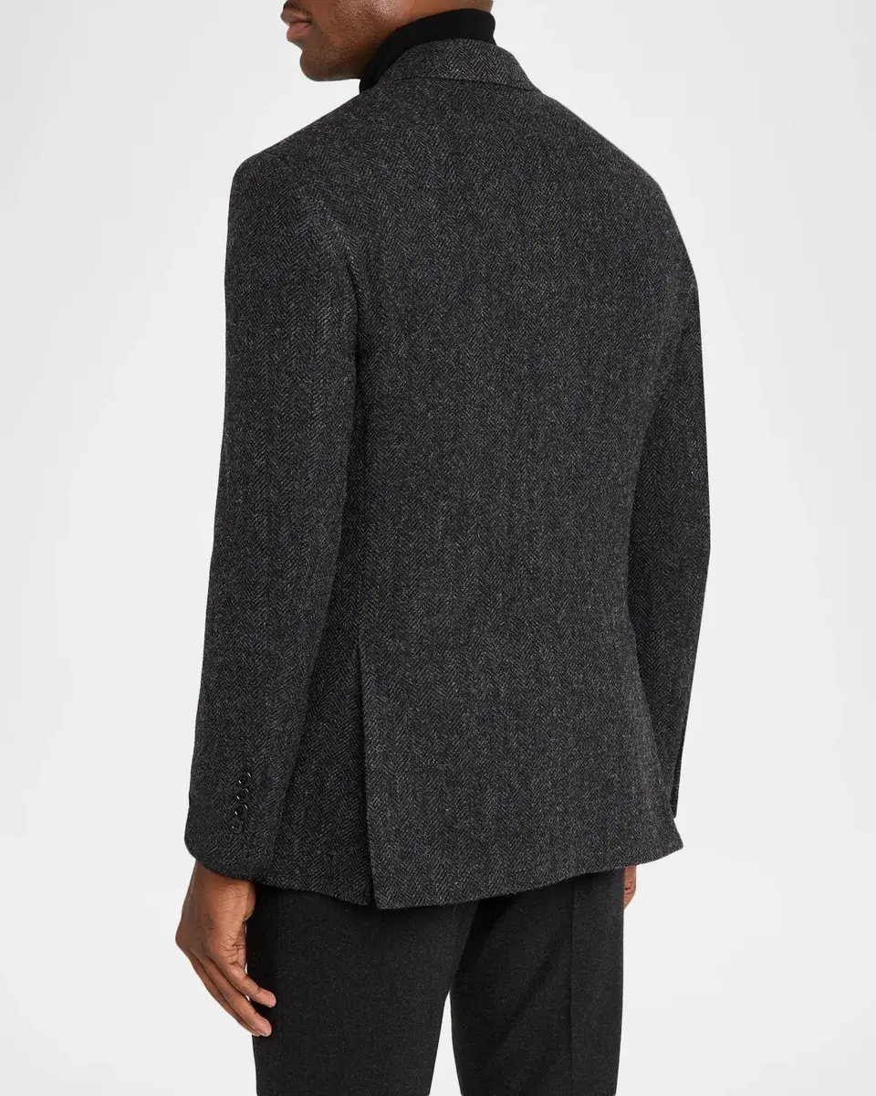 Polo Ralph Lauren Men's Herringbone Tailored-Fit Sport Jacket | Thumbnail 3 Polo Ralph Lauren Men's Herringbone Tailored-Fit Sport Jacket | Thumbnail 3