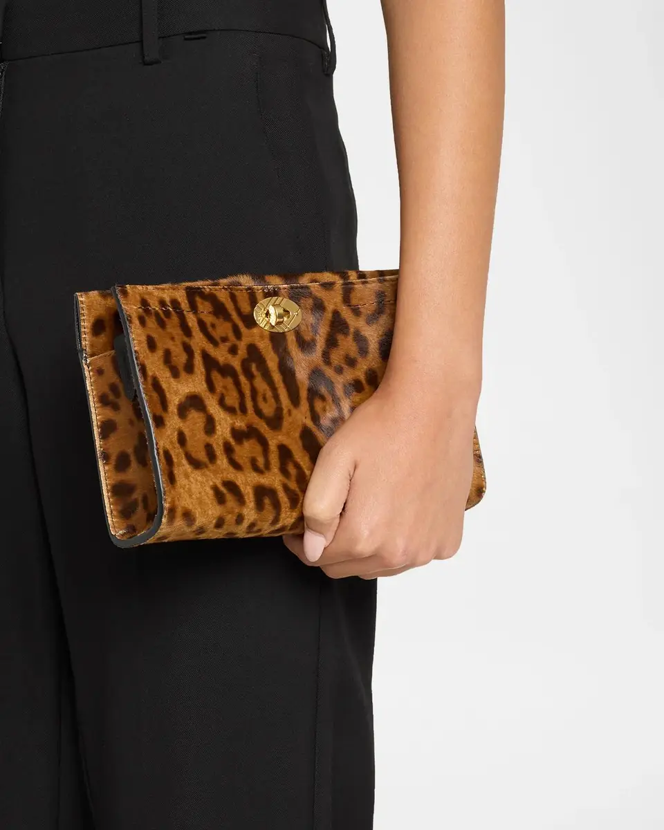 Burberry Cotswolds Leopard-Print Calf Hair Pouch Bag | Thumbnail 2 Burberry Cotswolds Leopard-Print Calf Hair Pouch Bag | Thumbnail 2