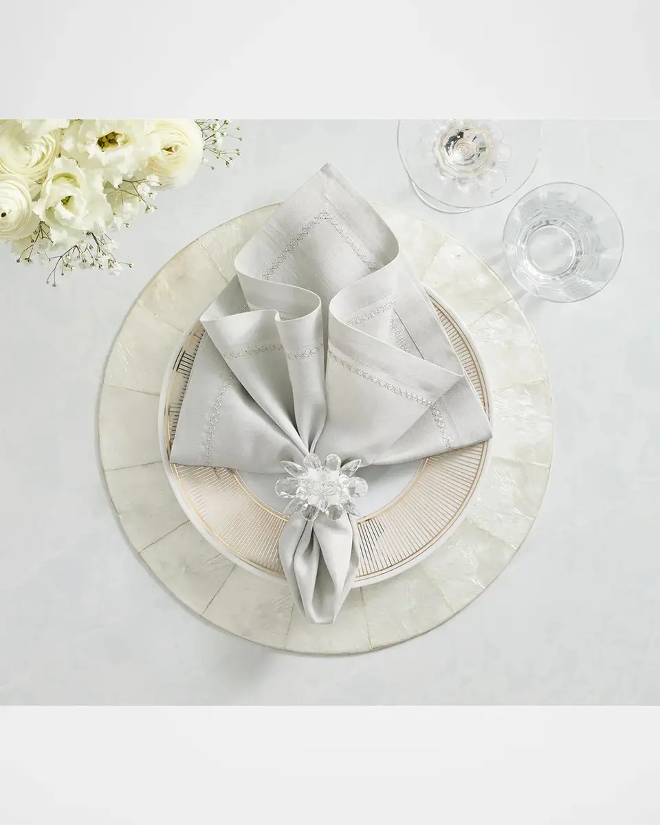 Kim Seybert Spectra 4-Piece Crystal-Embellished Napkin Ring Set | Thumbnail 3 Kim Seybert Spectra 4-Piece Crystal-Embellished Napkin Ring Set | Thumbnail 3