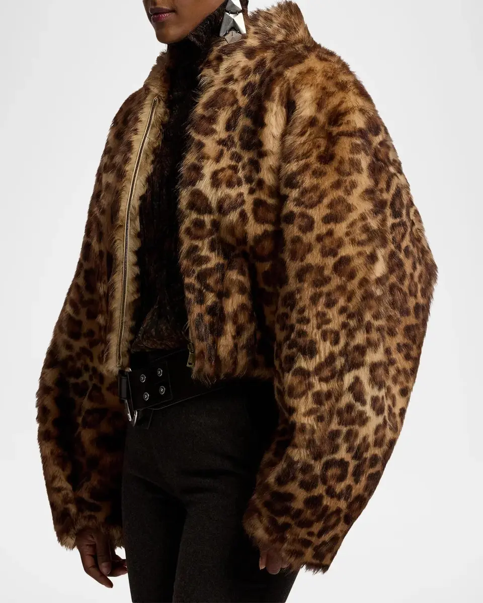 Ralph Lauren Collection Balvin Leopard-Print Lamb Shearling Coat | Thumbnail 7 Ralph Lauren Collection Balvin Leopard-Print Lamb Shearling Coat | Thumbnail 7