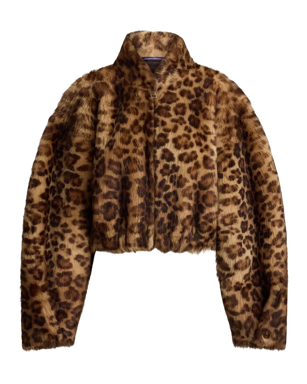 Ralph Lauren Collection Balvin Leopard-Print Lamb Shearling Coat