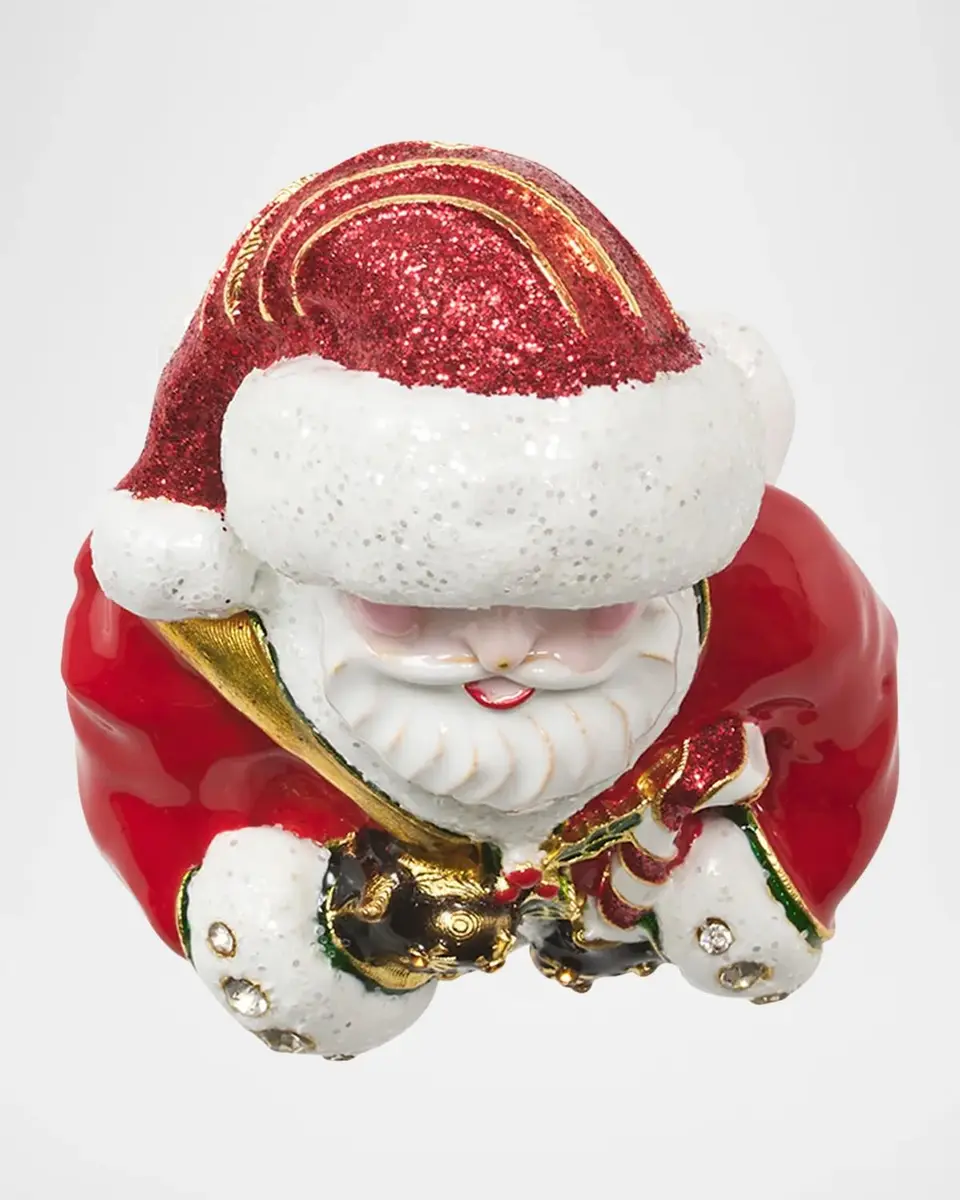 Kim Seybert Santa Claus Metal & Enamel Napkin Ring | Thumbnail 2