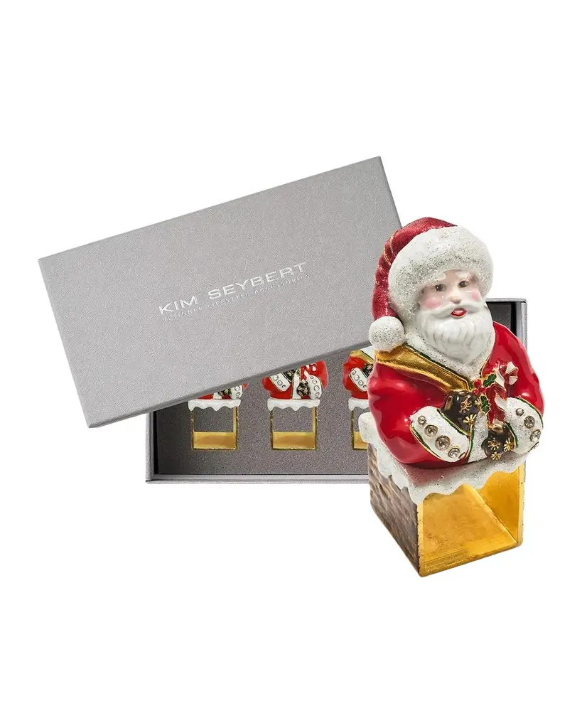 Santa Claus Metal & Enamel Napkin Ring Santa Claus Metal & Enamel Napkin Ring