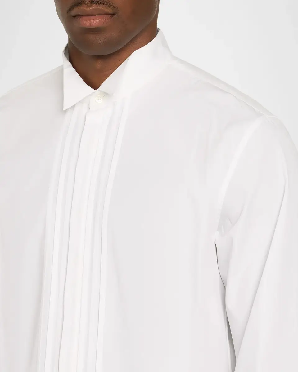 Dries Van Noten Men's Cuzy Bis Pleated French-Cuff Dress Shirt | Thumbnail 5 Dries Van Noten Men's Cuzy Bis Pleated French-Cuff Dress Shirt | Thumbnail 5