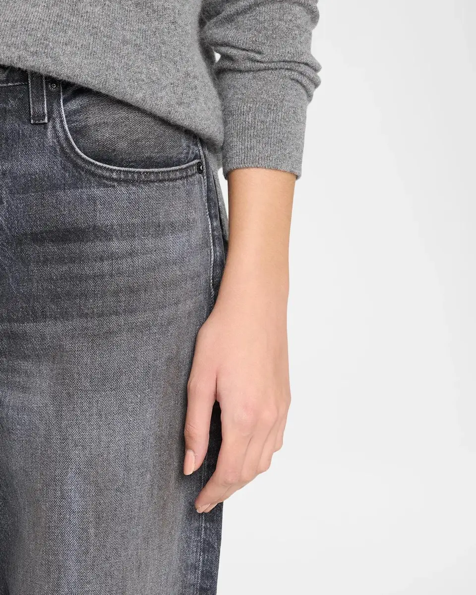 SLVRLAKE Hailey Leather-Pocket Wide-Leg Jeans | Thumbnail 5 SLVRLAKE Hailey Leather-Pocket Wide-Leg Jeans | Thumbnail 5