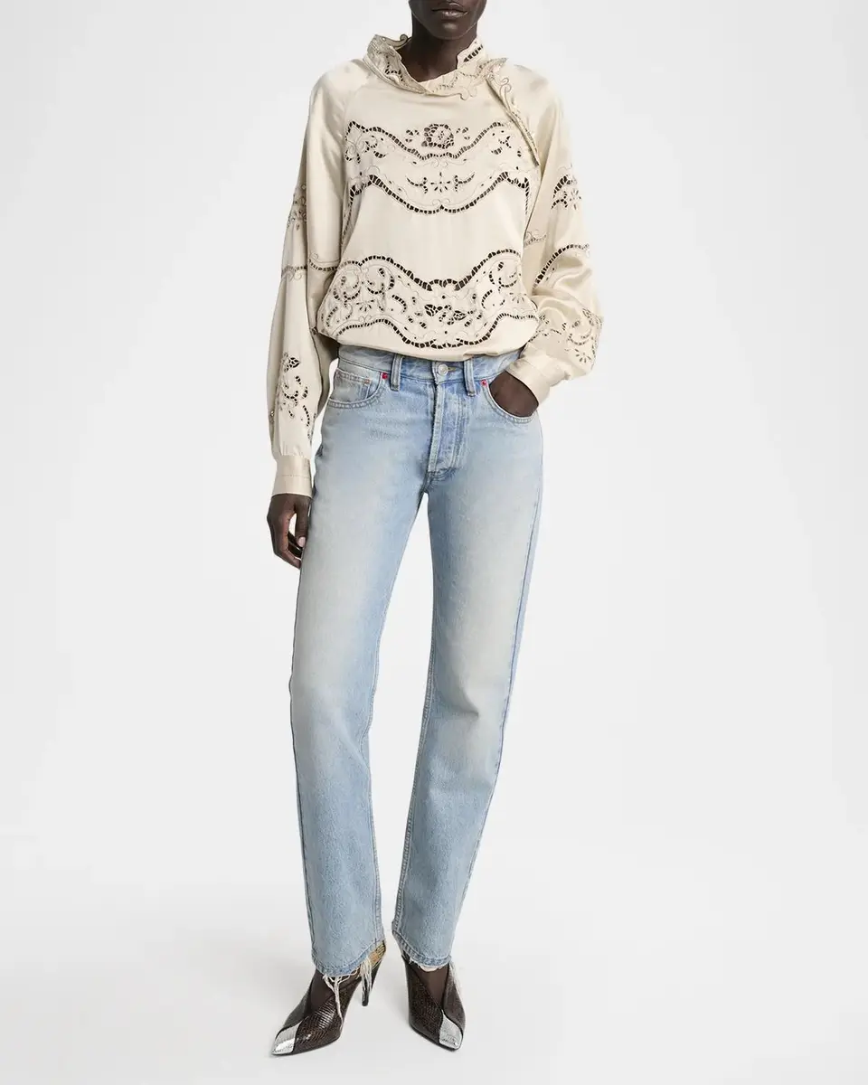 Isabel Marant Enelia Silk-Blend Blouse | Thumbnail 2