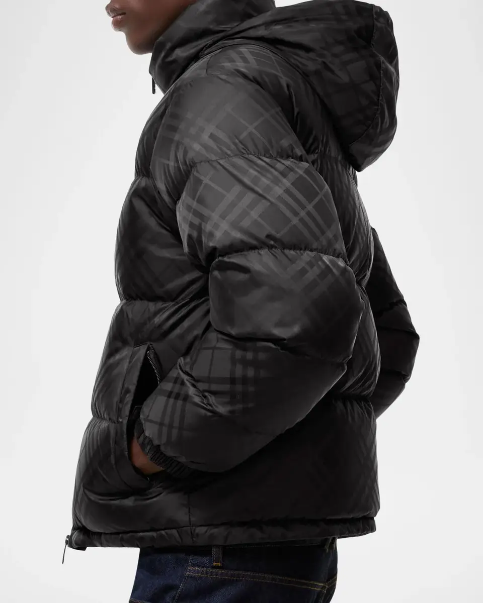 Burberry Highlands Check Down Jacket | Thumbnail 4 Burberry Highlands Check Down Jacket | Thumbnail 4