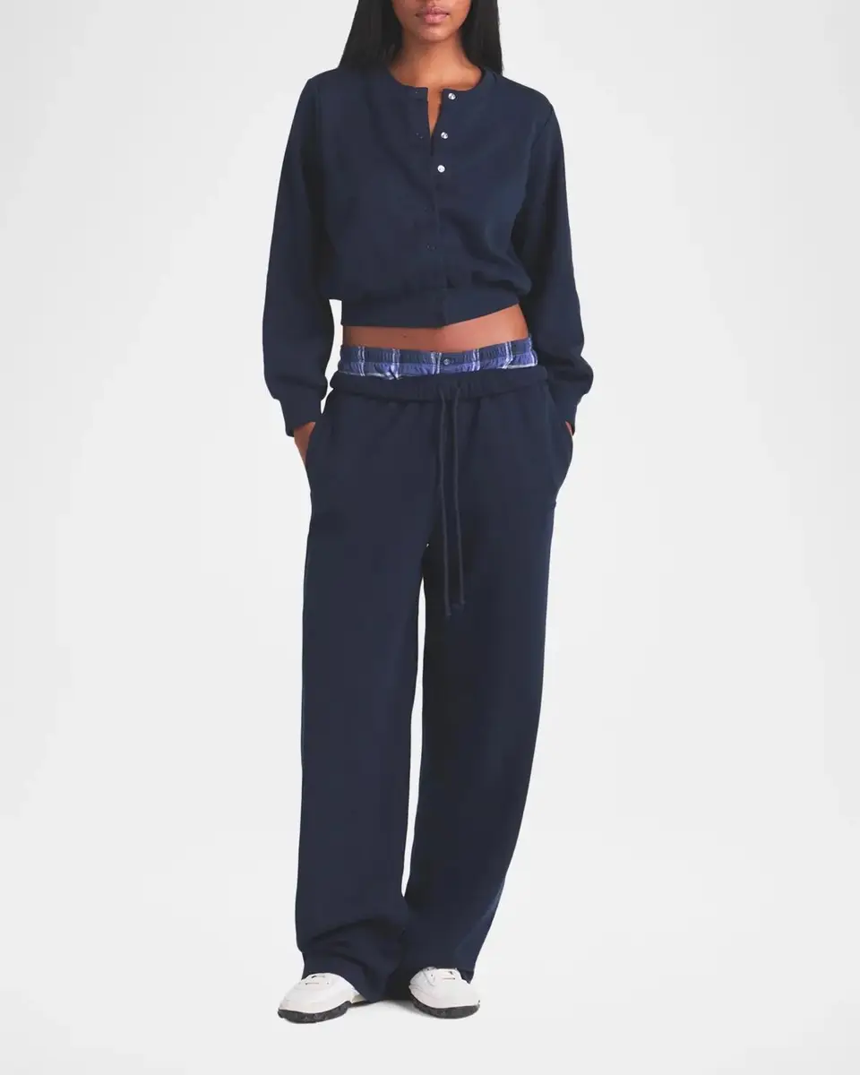 Skims Cotton Fleece Classic Straight-Leg Pants | Thumbnail 2 Skims Cotton Fleece Classic Straight-Leg Pants | Thumbnail 2