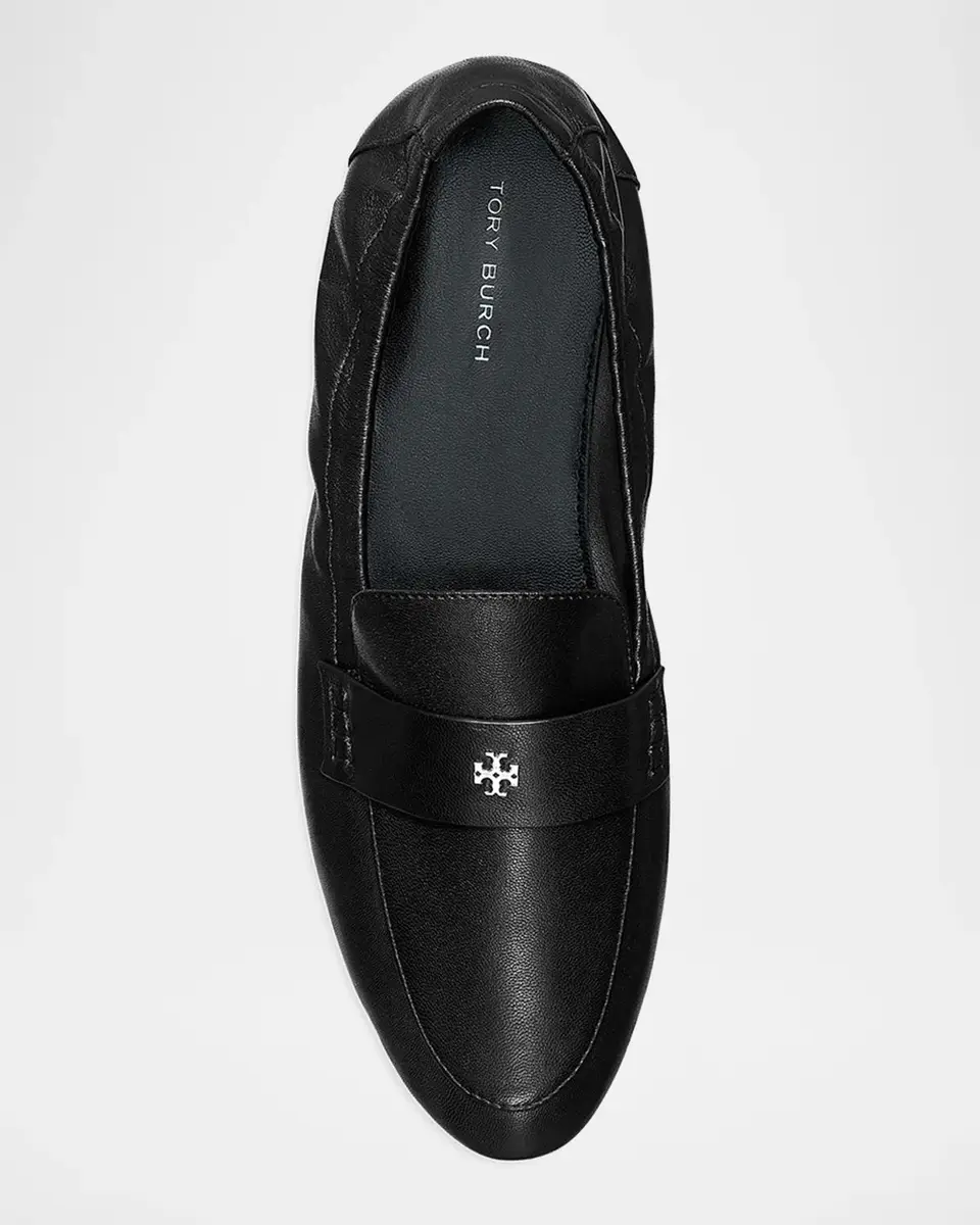 Tory Burch Logo Leather Ballet Loafers | Thumbnail 4 Tory Burch Logo Leather Ballet Loafers | Thumbnail 4