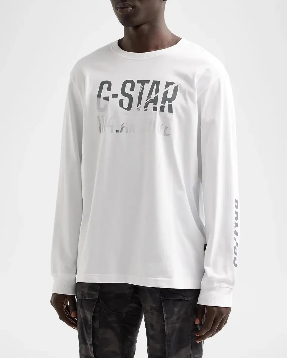 G-Star Men's Photo Print Relaxed Long-Sleeve T-Shirt | Thumbnail 4 G-Star Men's Photo Print Relaxed Long-Sleeve T-Shirt | Thumbnail 4