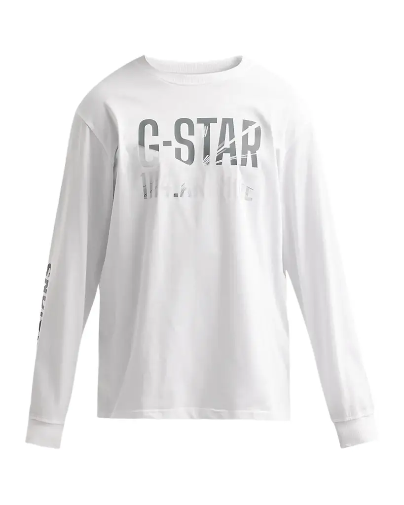 G-Star Men's Photo Print Relaxed Long-Sleeve T-Shirt