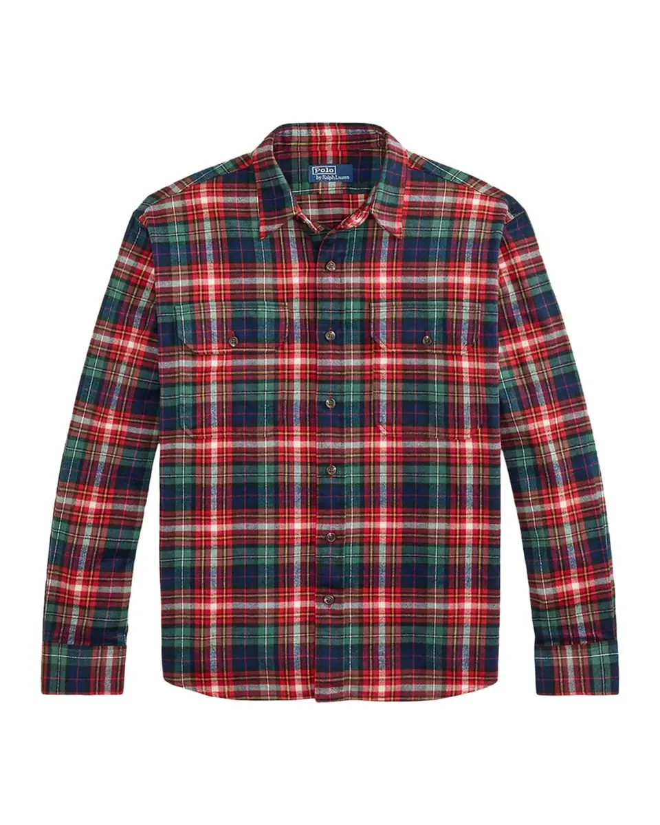 Polo Ralph Lauren Men's Classic-Fit Plaid Flannel Workshirt | Thumbnail 3 Polo Ralph Lauren Men's Classic-Fit Plaid Flannel Workshirt | Thumbnail 3