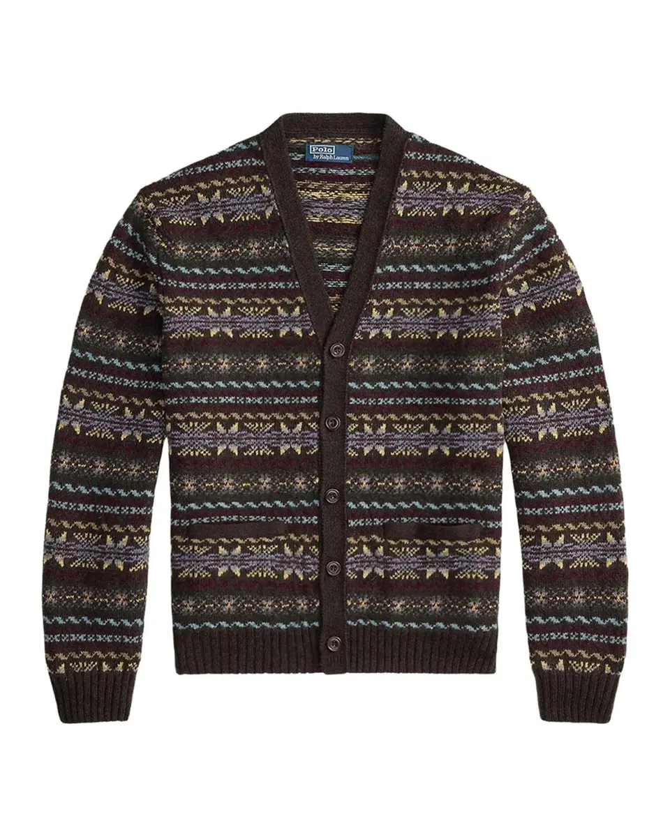 Polo Ralph Lauren Men's Fair Isle-Style Wool Cardigan | Thumbnail 3 Polo Ralph Lauren Men's Fair Isle-Style Wool Cardigan | Thumbnail 3