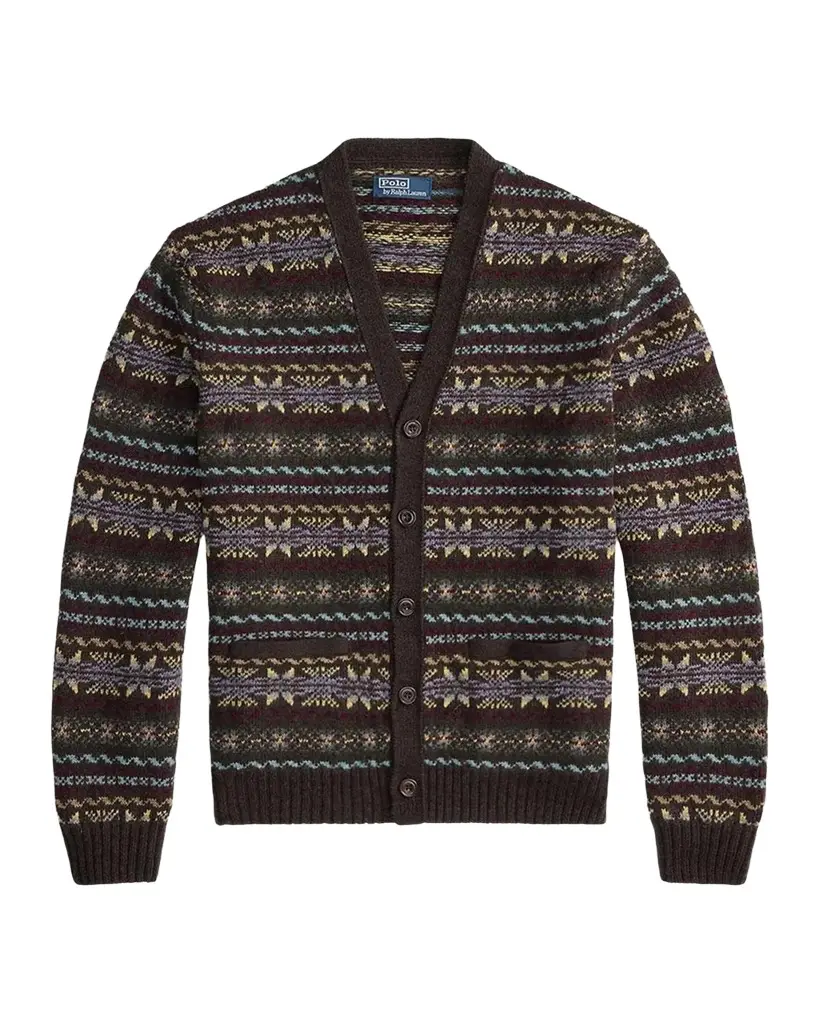 Polo Ralph Lauren Men's Fair Isle-Style Wool Cardigan