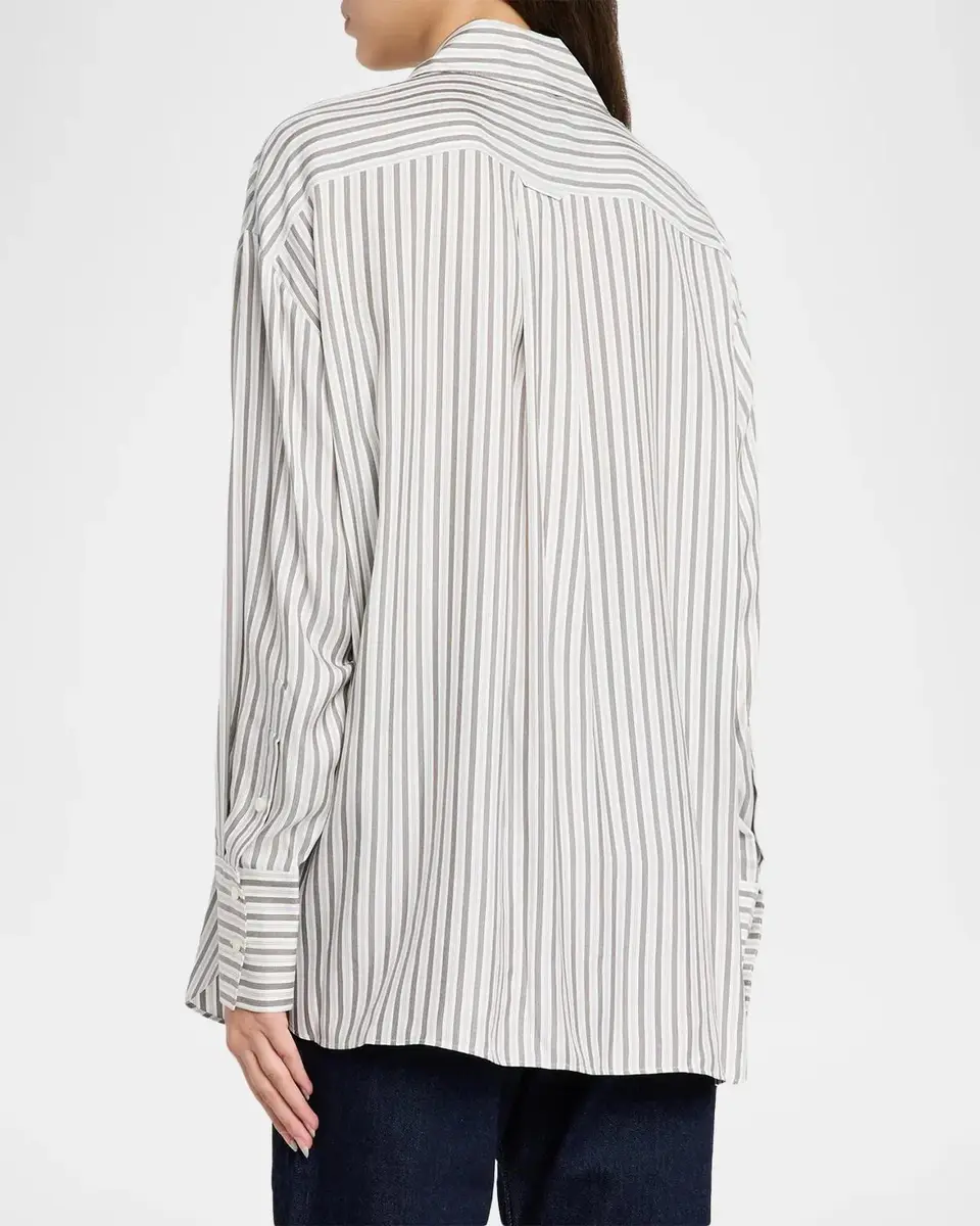 TWP Big Joe Striped Silk Shirt | Thumbnail 3 TWP Big Joe Striped Silk Shirt | Thumbnail 3