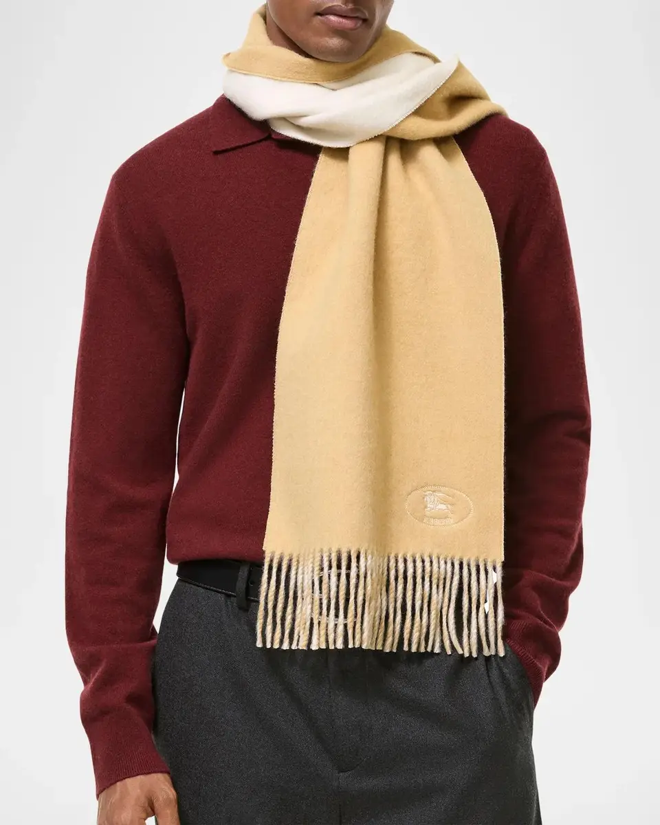 Burberry Knight Cashmere Scarf | Thumbnail 2 Burberry Knight Cashmere Scarf | Thumbnail 2