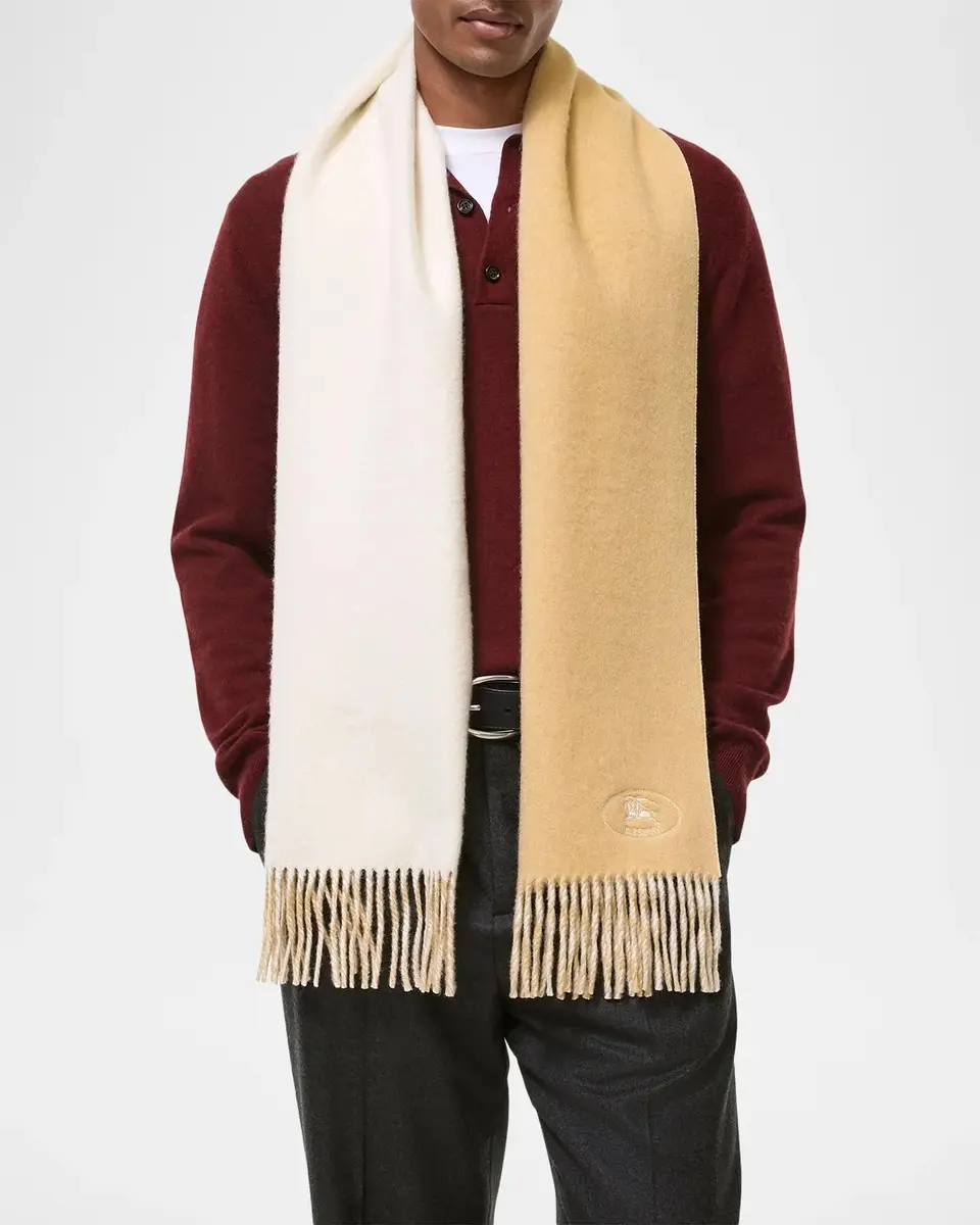 Burberry Knight Cashmere Scarf | Thumbnail 4 Burberry Knight Cashmere Scarf | Thumbnail 4