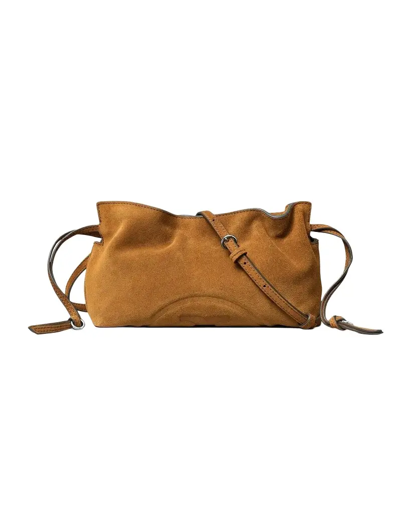 Ella Suede Drawstring Crossbody Bag