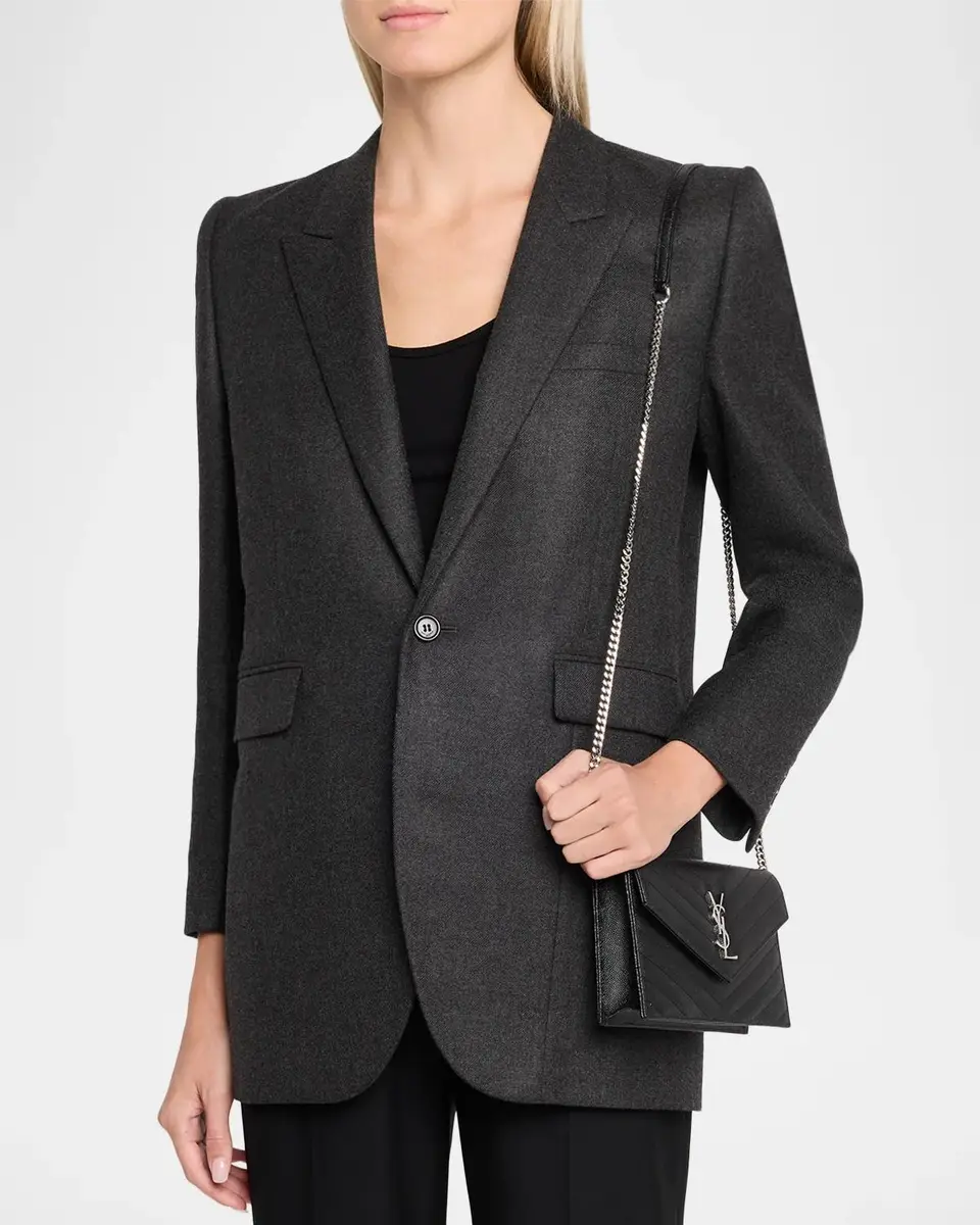 Saint Laurent YSL Quilted Pebbled Leather Crossbody Bag | Thumbnail 2