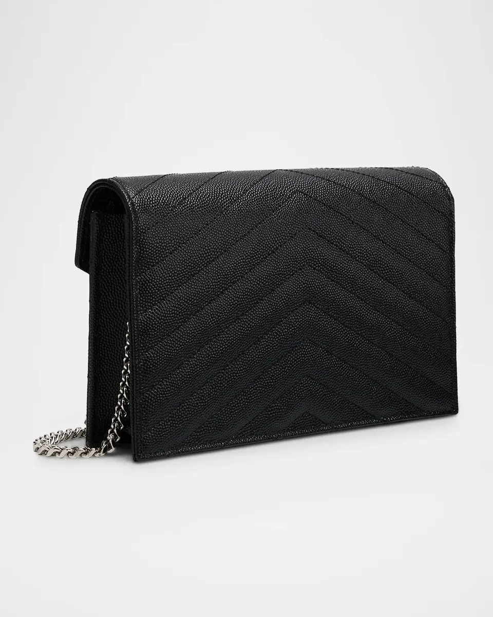 Saint Laurent YSL Quilted Pebbled Leather Crossbody Bag | Thumbnail 3