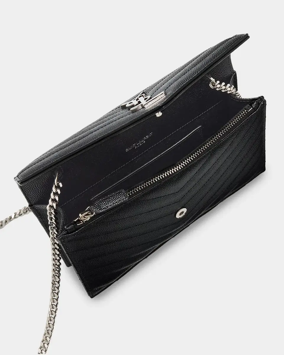 Saint Laurent YSL Quilted Pebbled Leather Crossbody Bag | Thumbnail 4