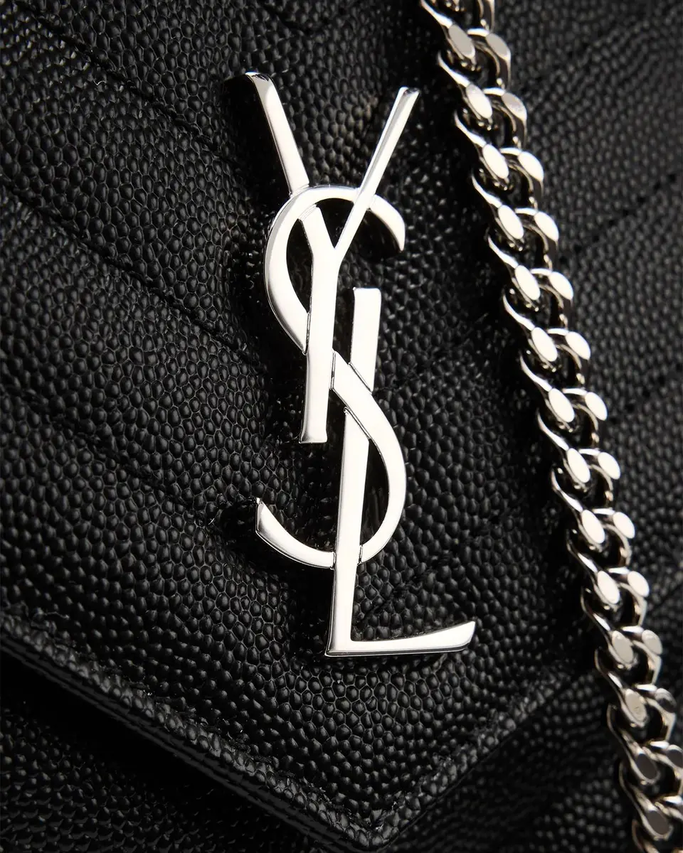 Saint Laurent YSL Quilted Pebbled Leather Crossbody Bag | Thumbnail 6