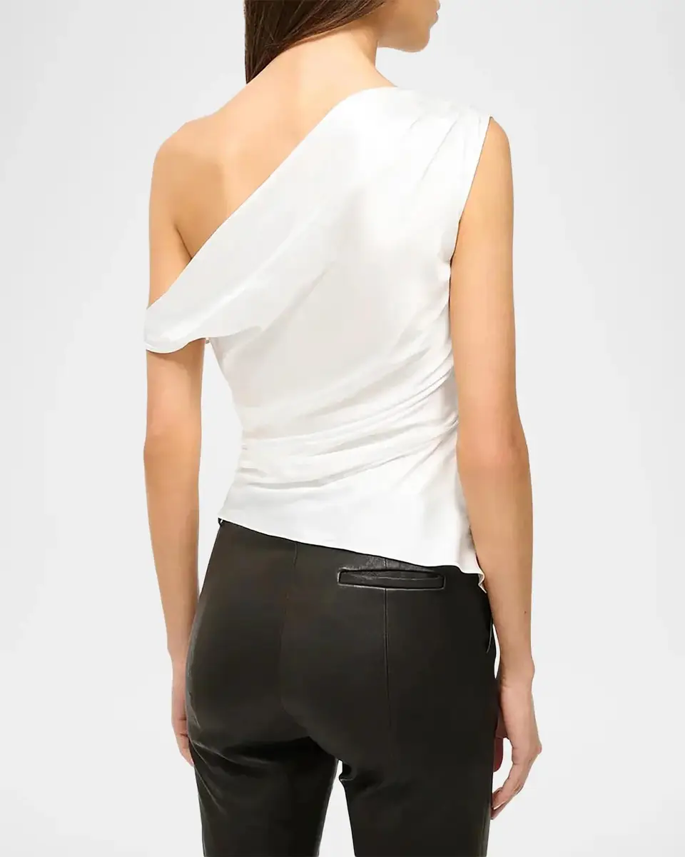 Staud Phare Pleated Silk Top | Thumbnail 2 Staud Phare Pleated Silk Top | Thumbnail 2