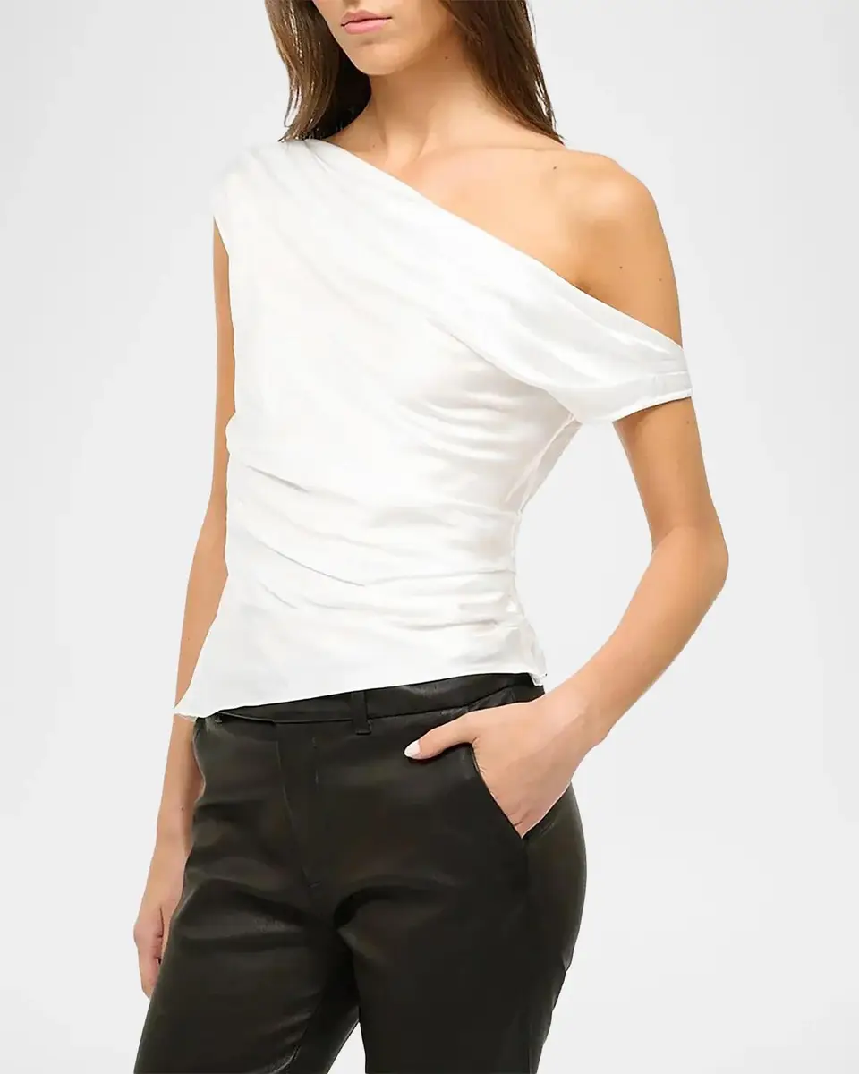 Staud Phare Pleated Silk Top | Thumbnail 3 Staud Phare Pleated Silk Top | Thumbnail 3