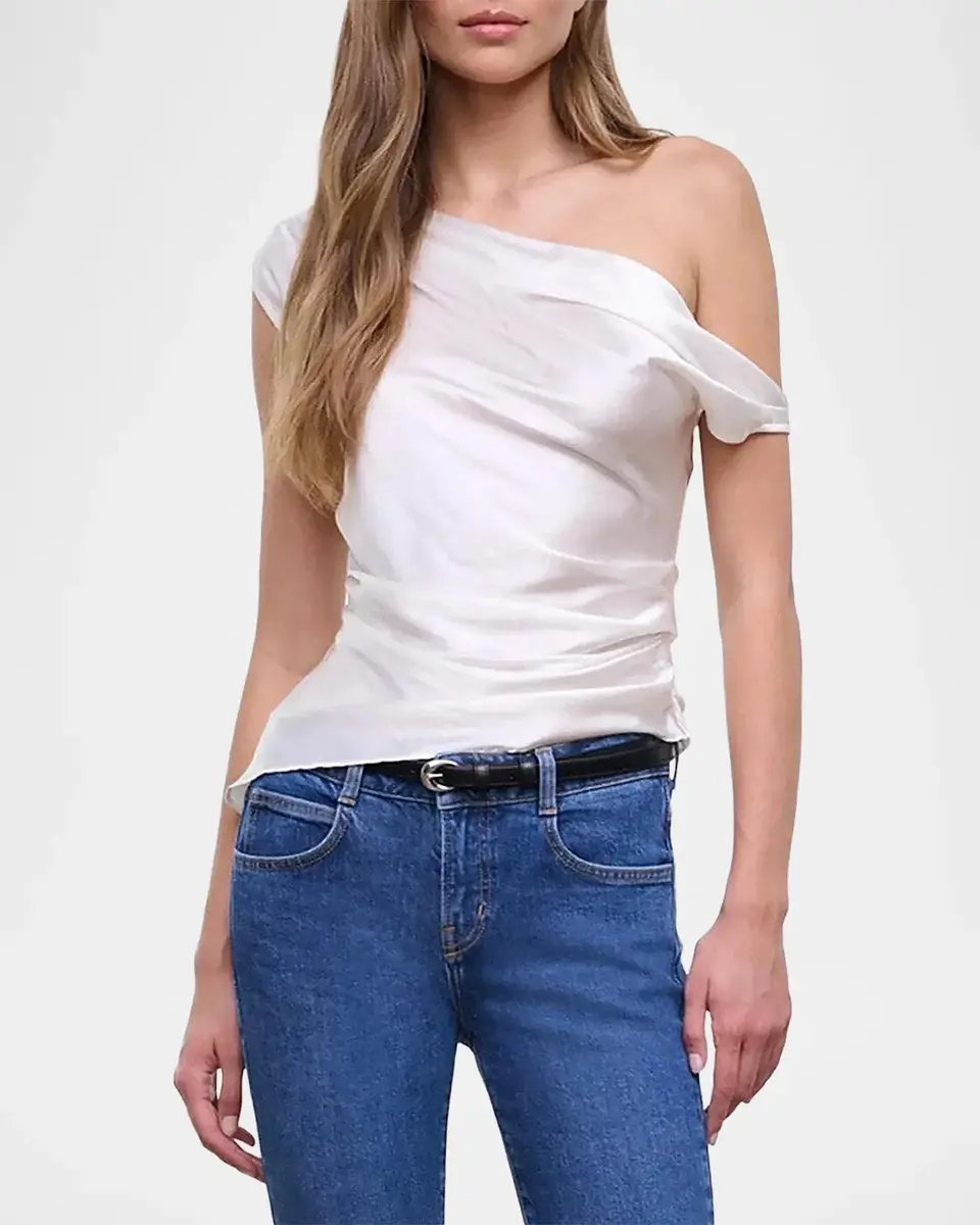 Staud Phare Pleated Silk Top | Thumbnail 4 Staud Phare Pleated Silk Top | Thumbnail 4
