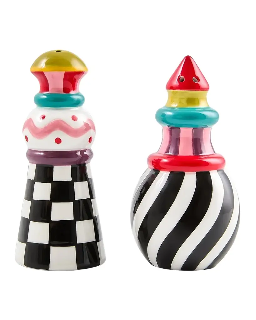 MacKenzie-Childs 2-Piece Jubilee Salt & Pepper Shaker Set