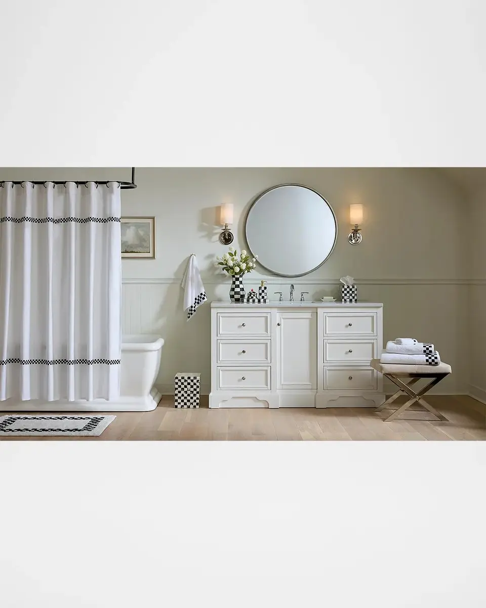 MacKenzie-Childs Signature Collection Check Shower Curtains, 72"L | Thumbnail 2