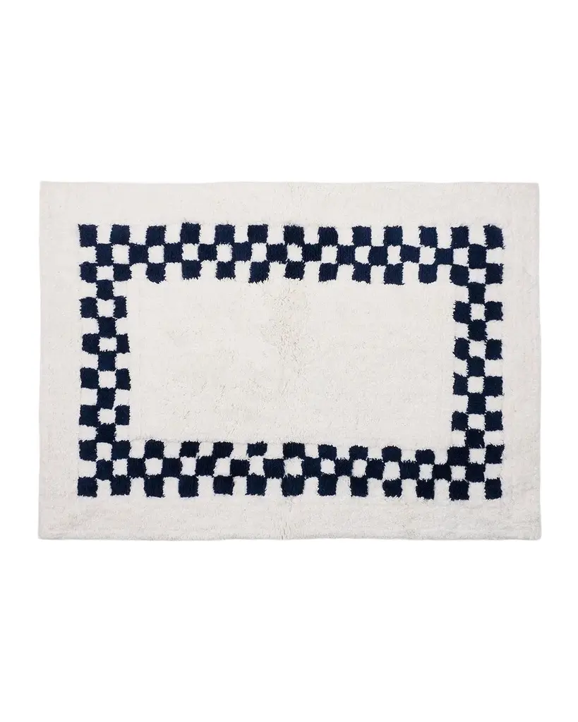 MacKenzie-Childs Check Cotton Hotel Bath Rug