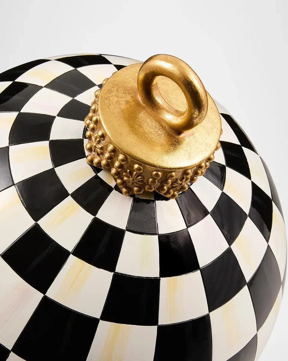 MacKenzie-Childs Courtly Check Large Resin Ornament | Thumbnail 2
