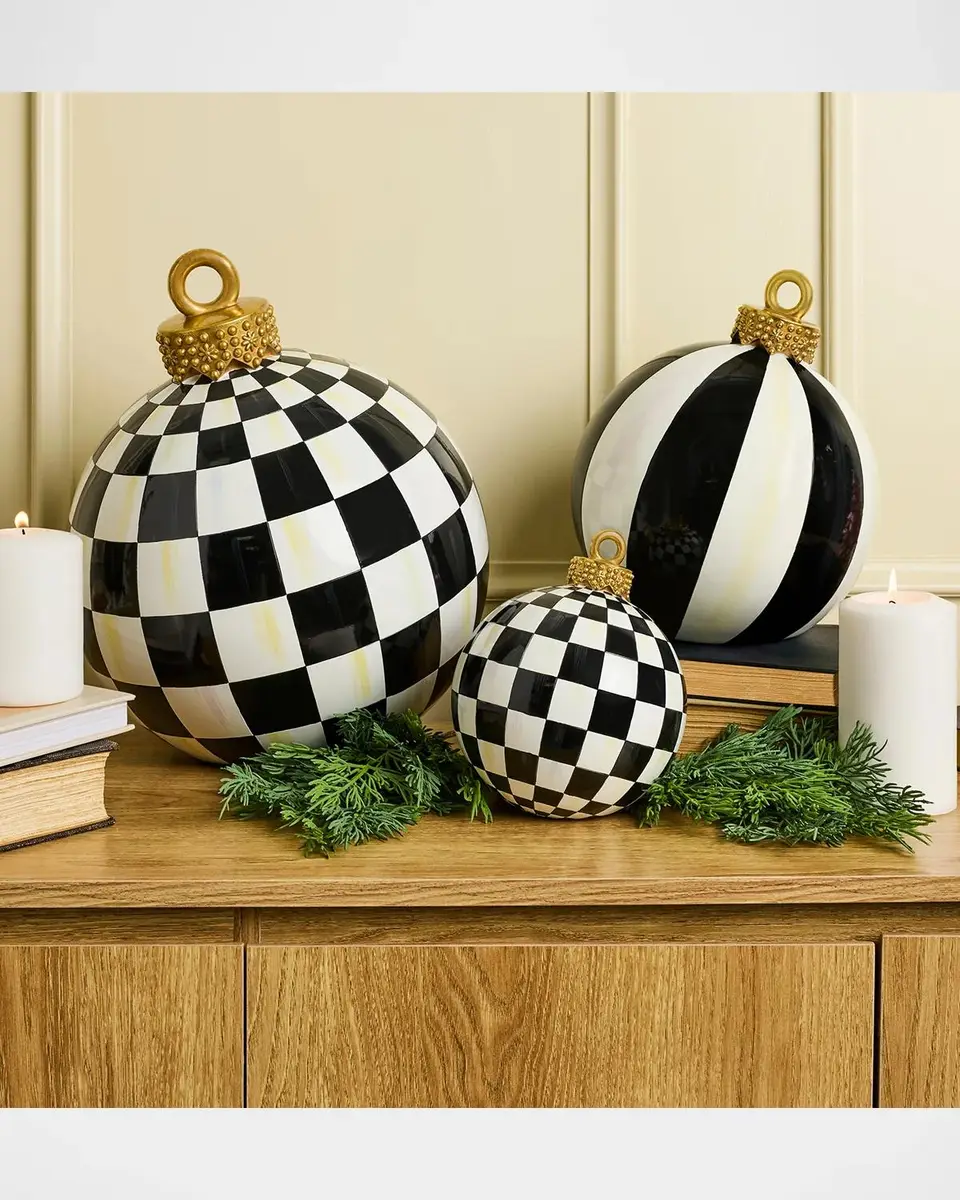 MacKenzie-Childs Courtly Check Large Resin Ornament | Thumbnail 3
