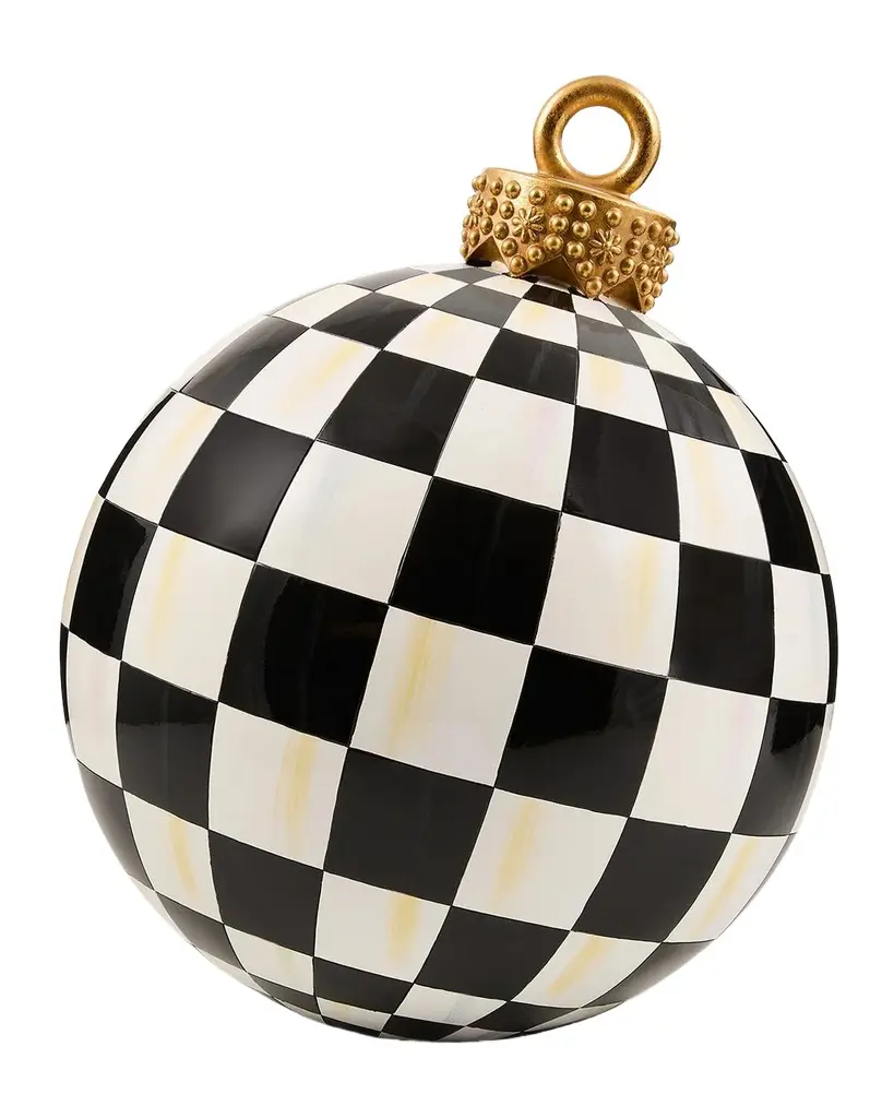 Courtly Check Large Resin Ornament Courtly Check Large Resin Ornament