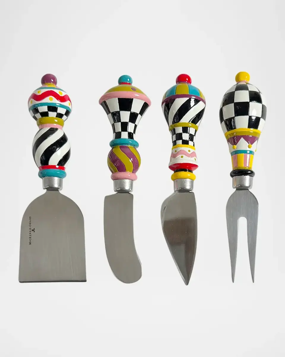 MacKenzie-Childs Jubilee 4-Piece Cheese Knife Set | Thumbnail 2