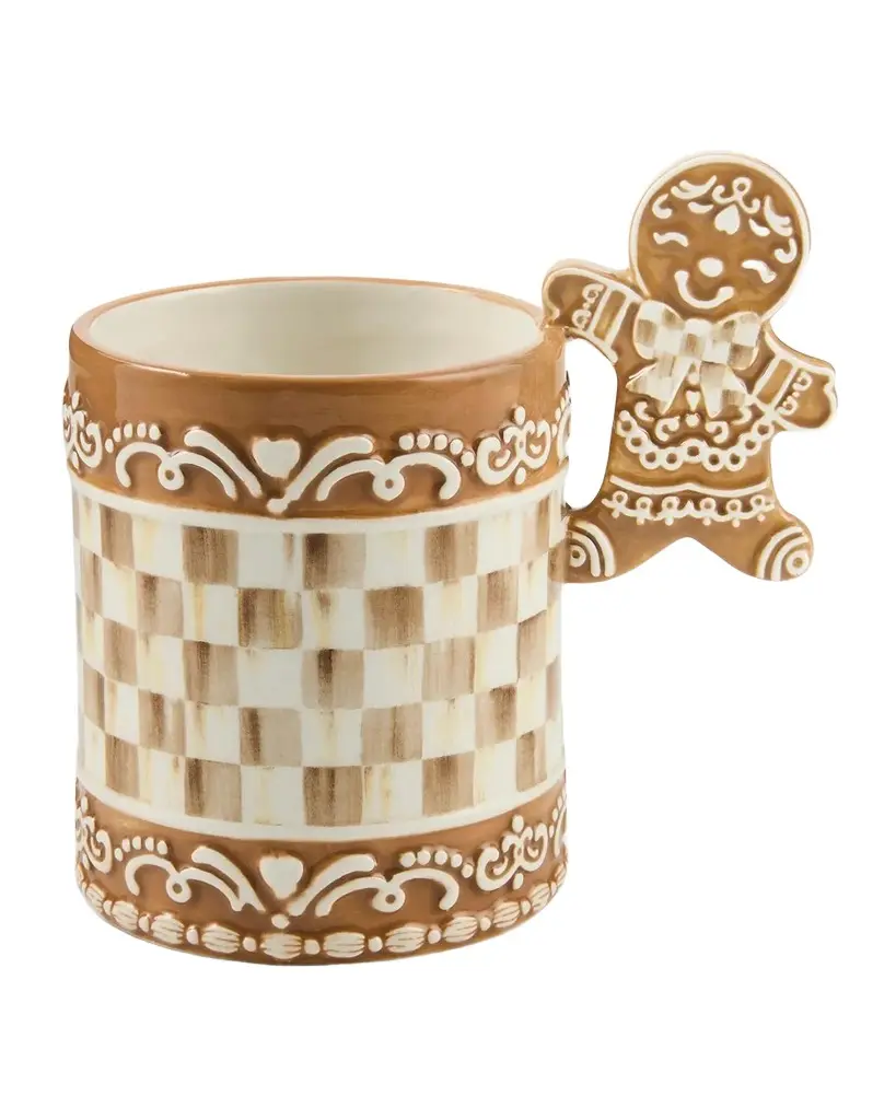Mocha Check Coffee Cup Mocha Check Coffee Cup