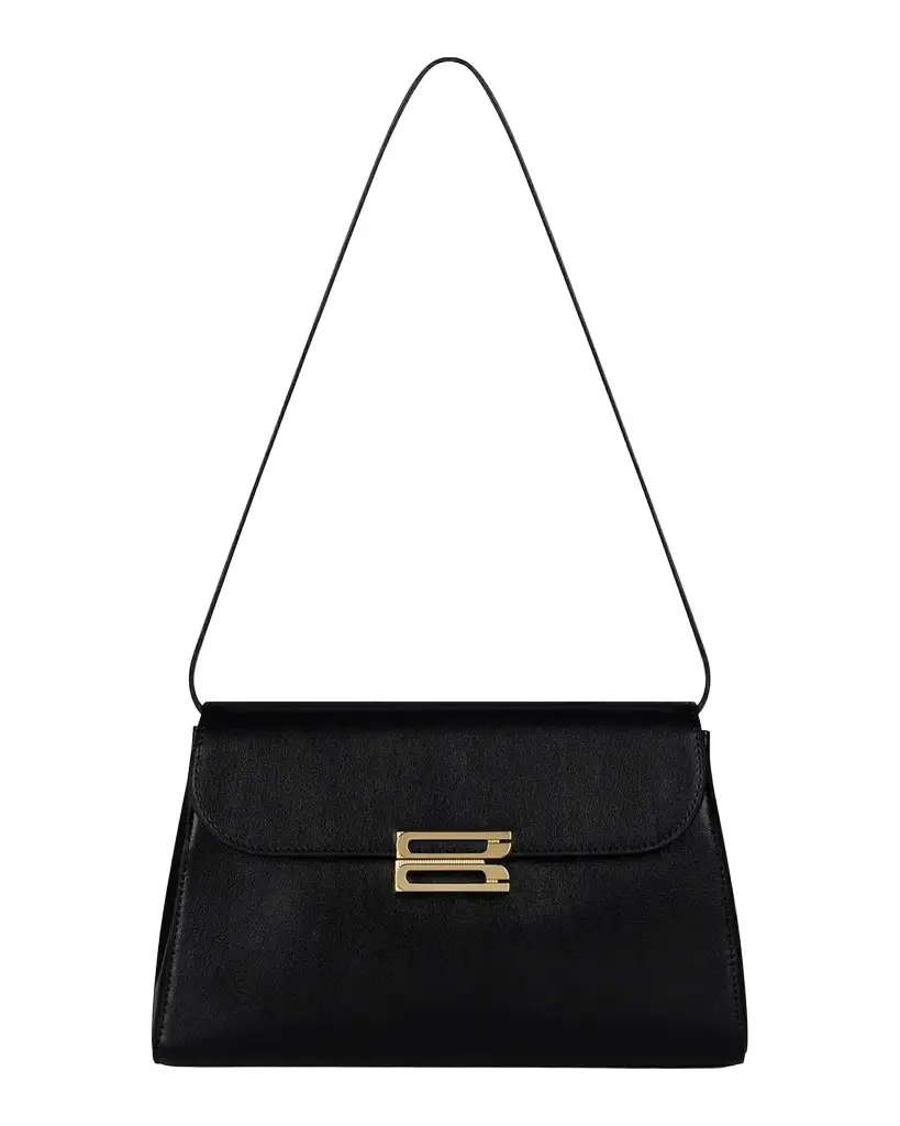Victoria Beckham Dorian Leather Trapeze Shoulder Bag
