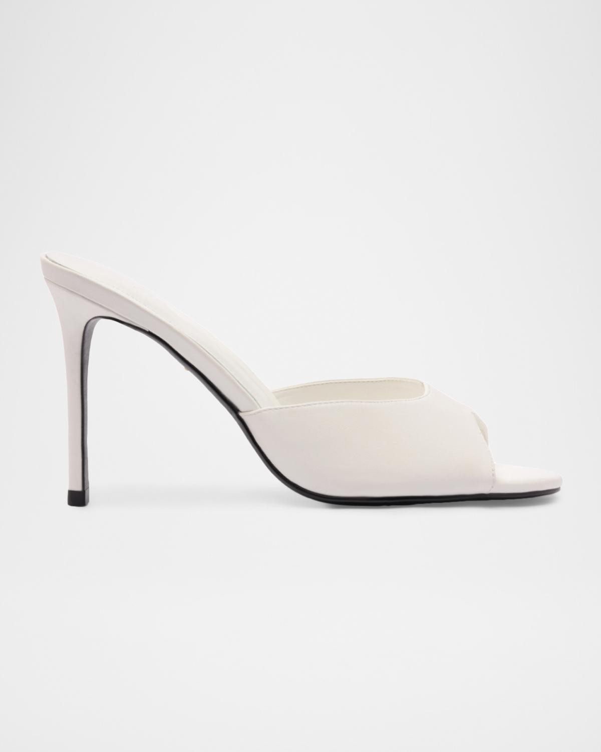 100mm Cloe Leather Mules
