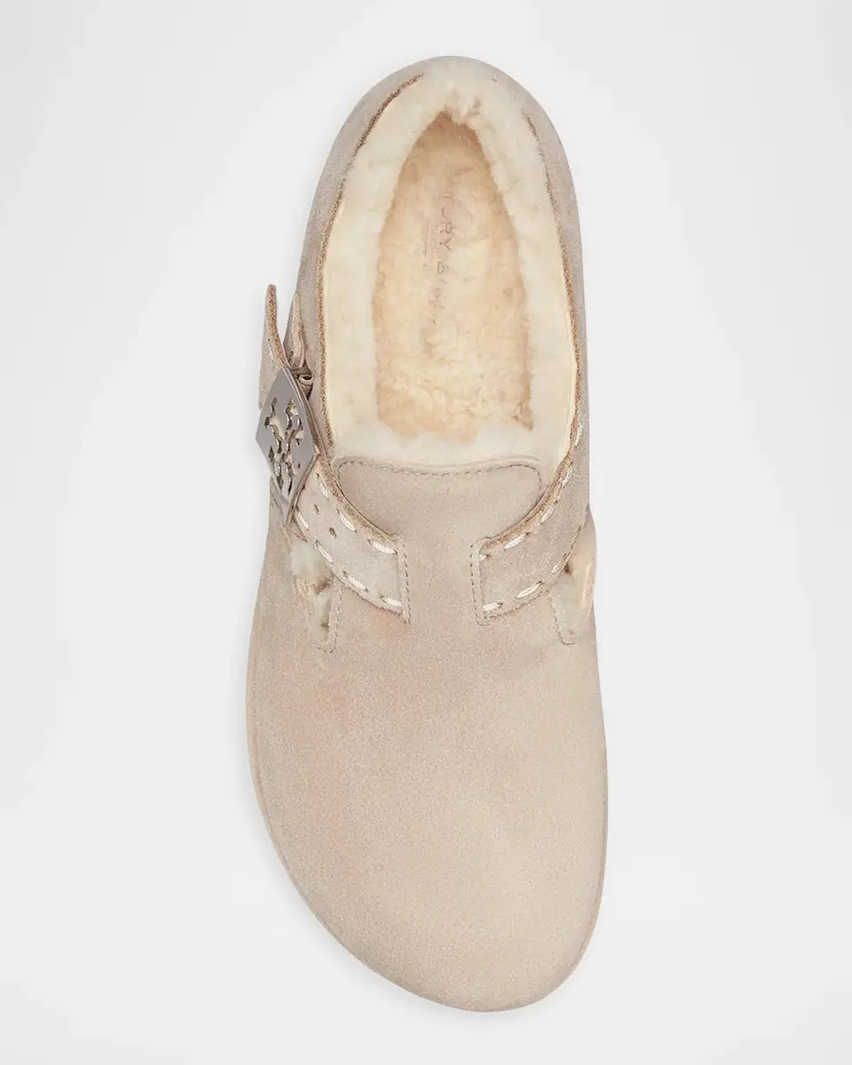 Tory Burch Mellow Shearling-Lined Suede Clogs | Thumbnail 3 Tory Burch Mellow Shearling-Lined Suede Clogs | Thumbnail 3